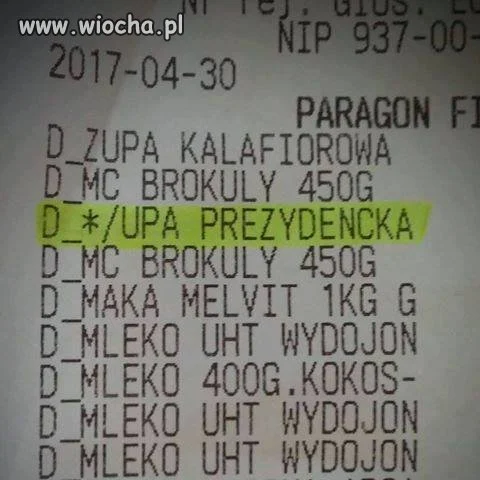A na paragonie