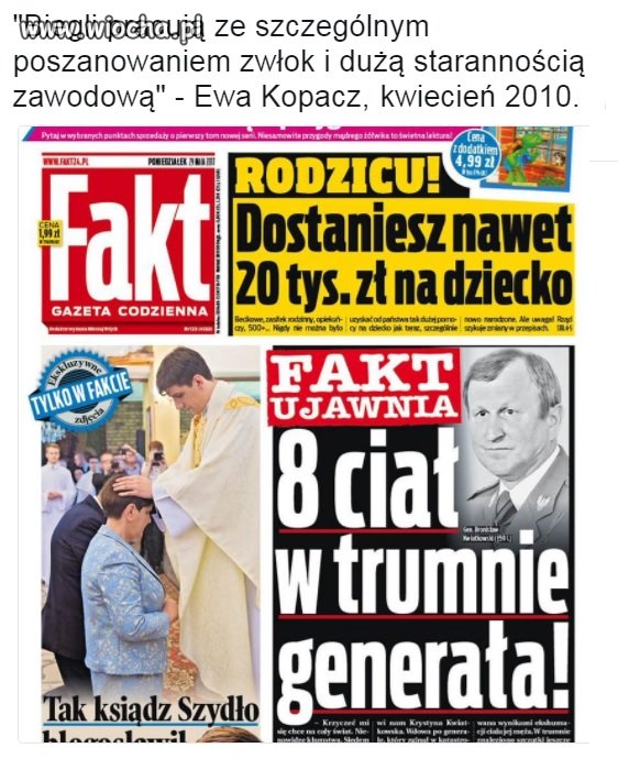 Pytanie do  Ewy Kopacz: