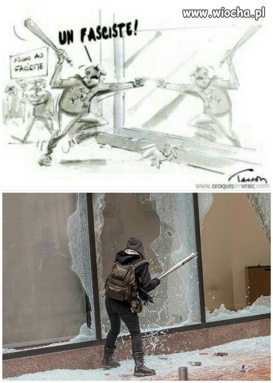Wczoraj karykatura,