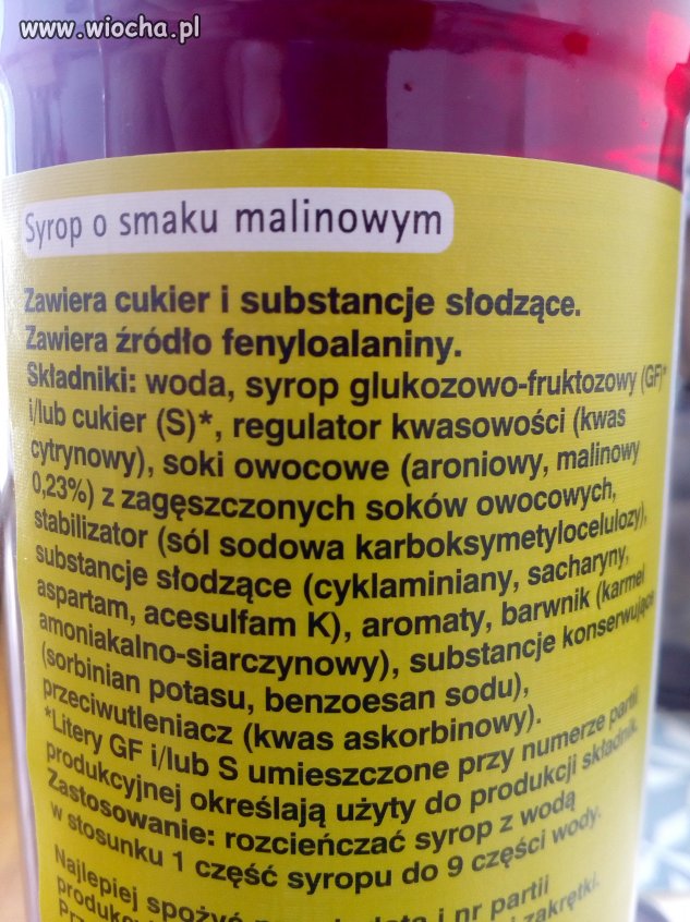 Skład syropu dla dzieci