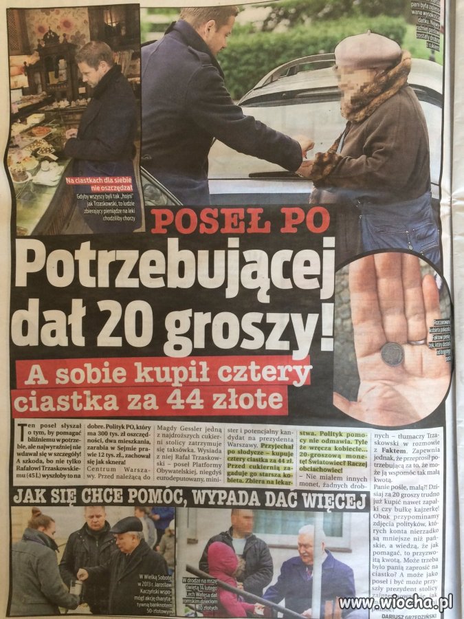Polityczna wojna zeszła do poziomu ciastek