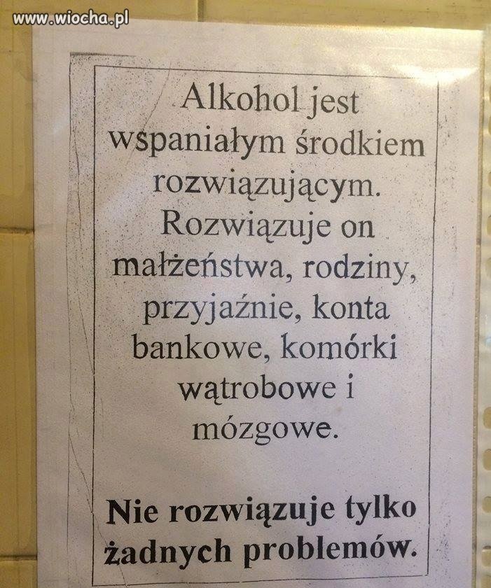 Alkohol też jest dla ludzi