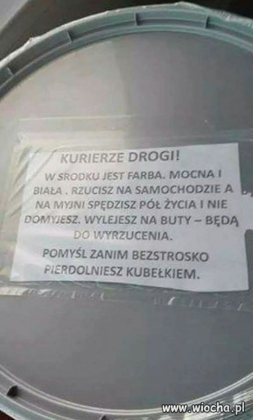 Wiadomość dla kuriera