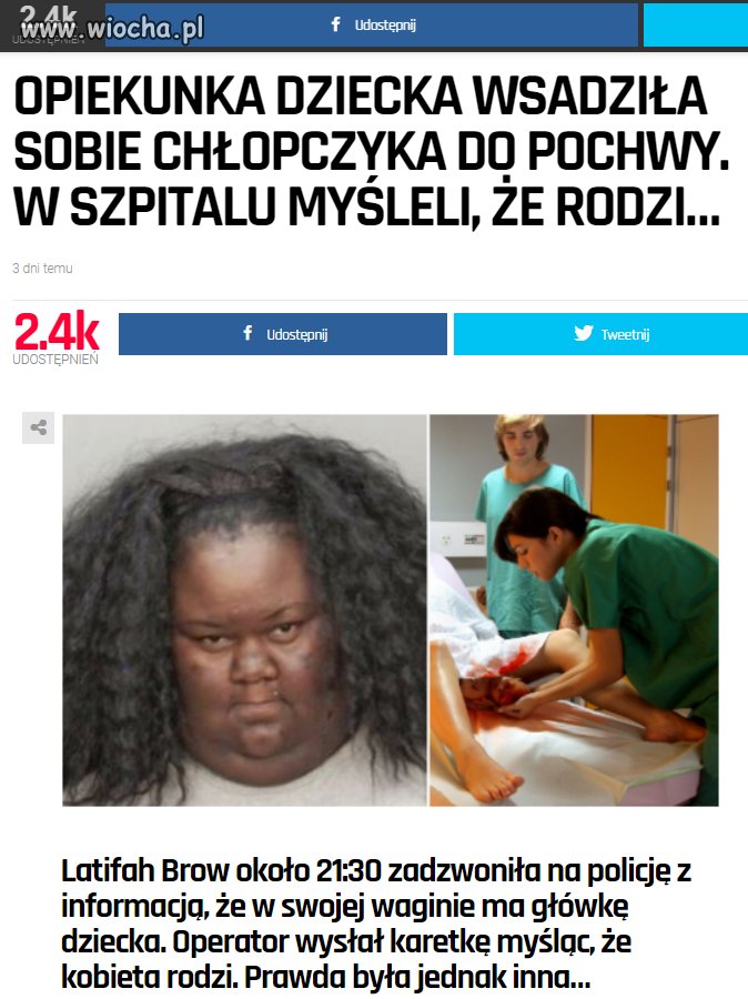 Pewnie chciała je wchłonąć