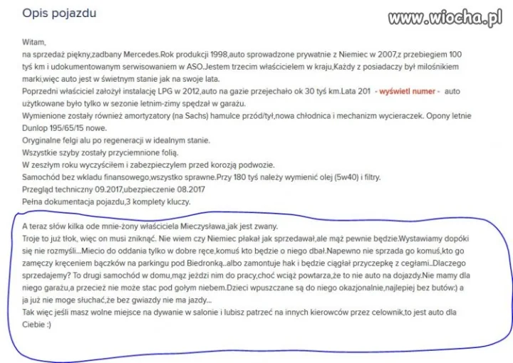 Opis żony bezcenny