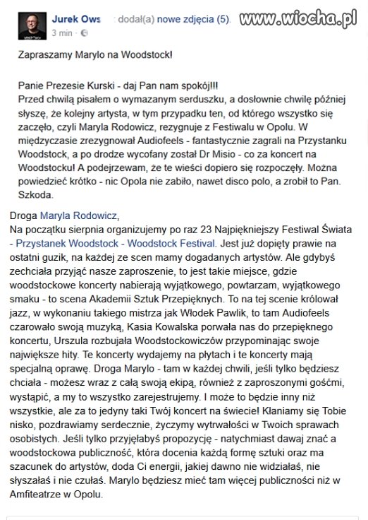 Jacku w doope wsadzcie sobie te wasze Opole
