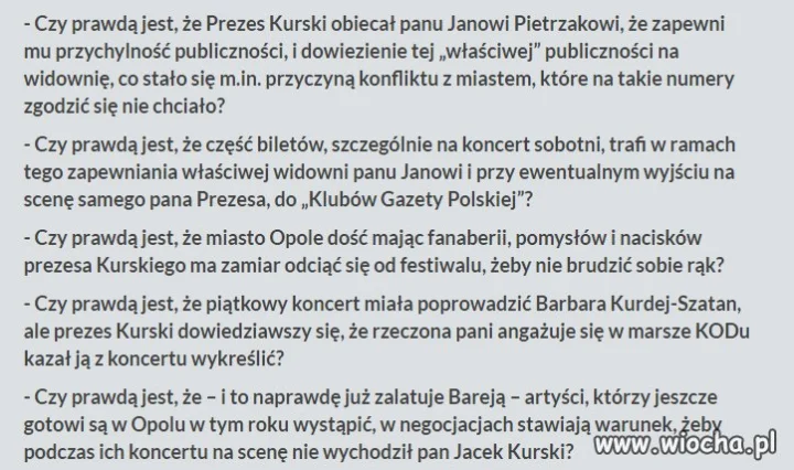 Nawet ogólnopolski festiwal 