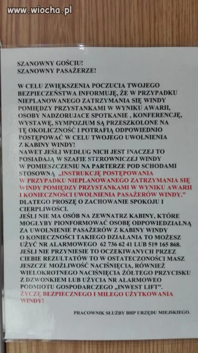 Lepiej po schodach.