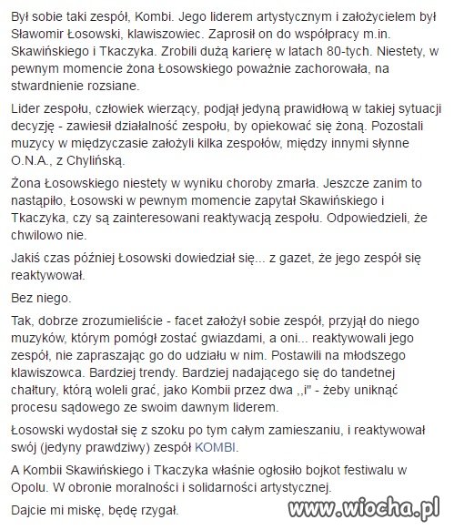 Dla Jaruzelskiego to wszyscy pięknie śpiewali 
