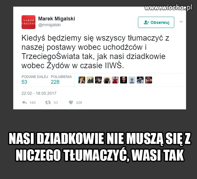 Co za bezczelny typ
