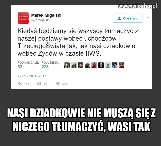 Co za bezczelny typ
