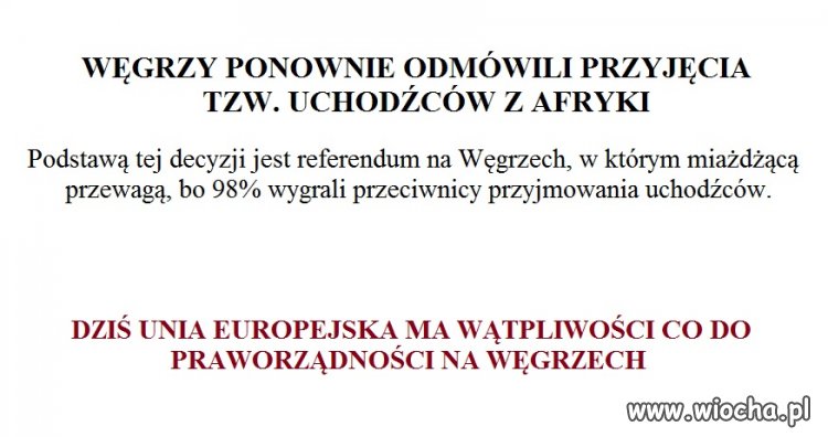 Ciekawe dlaczego?