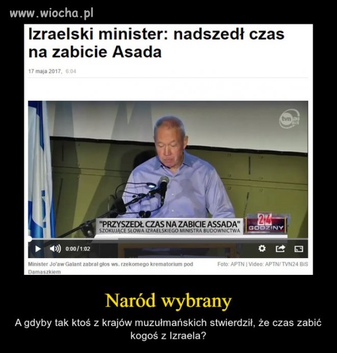 Naród wybrany, więc im wolno