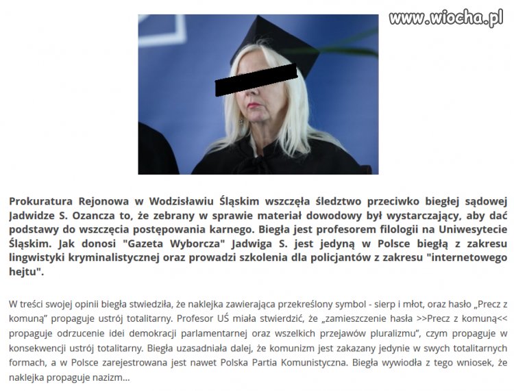 To chyba nie jest sprawa dla prokuratora