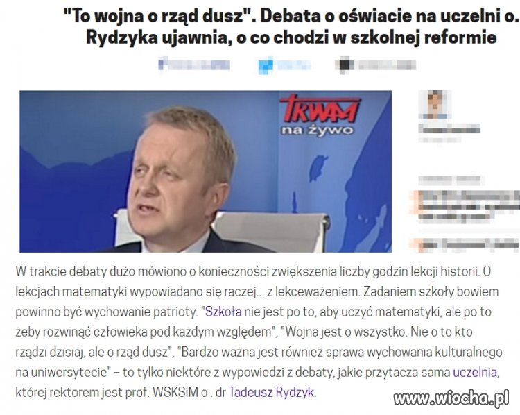 Reforma edukacji jest po to ażeby zawsze 2+2=500