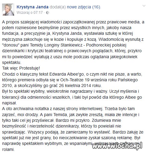 Janda uczy tolerancji