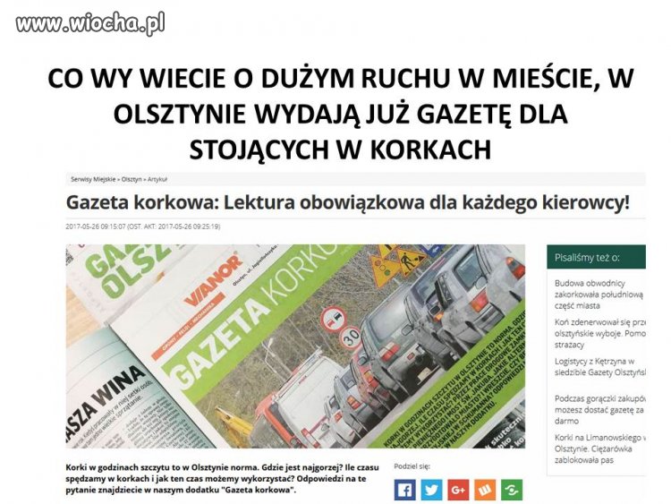 Stoisz w korku?