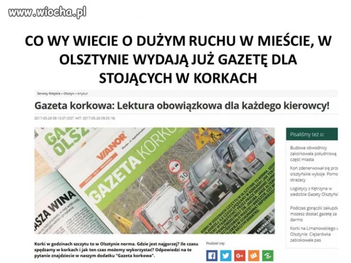 Stoisz w korku?