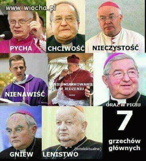 Siedem grzechów głównych duchowieństwa