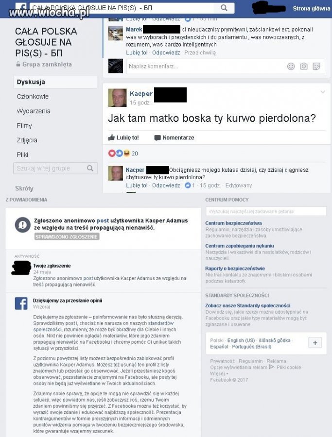 TAK DZIAŁA POLSKI FB! 