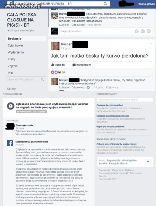 TAK DZIAŁA POLSKI FB! 