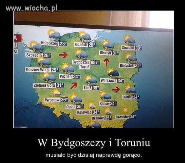 Torun i Bydgoszcz upalny