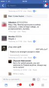 Komentarze pod postem po arabsku o 