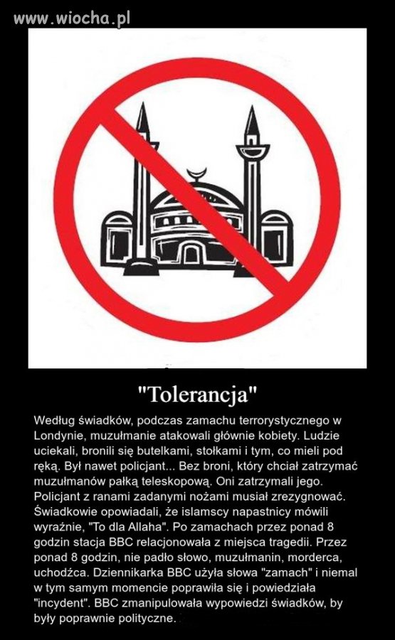 "Tolerancja" w wydaniu BBC.