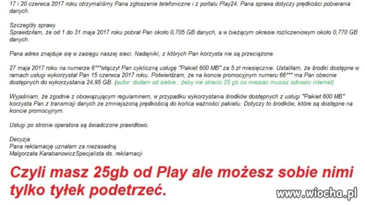 Play i 25Gb internetu do podcierania...