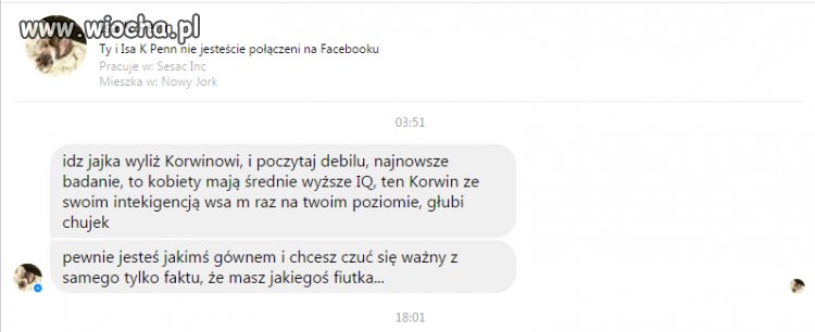 Nagły atak feministki 