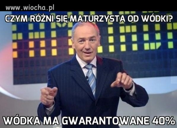 A maturzysta niekoniecznie