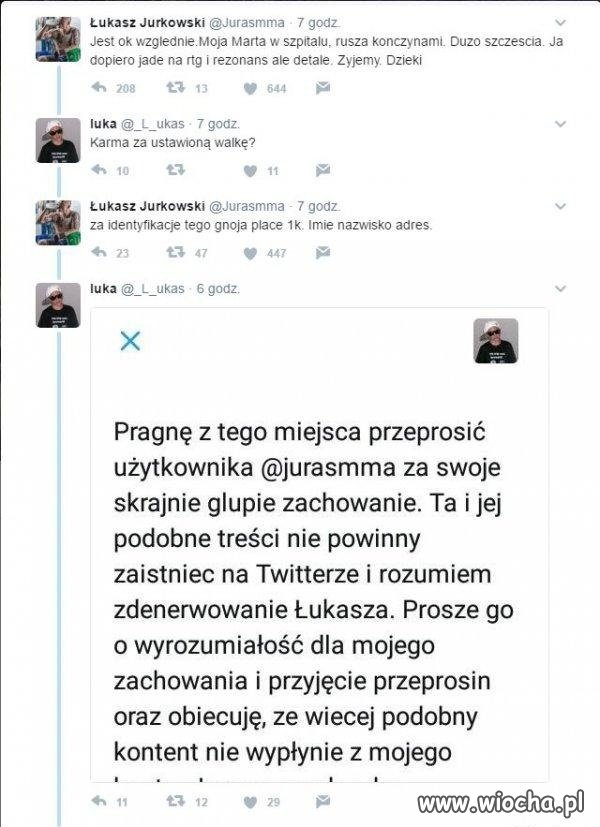 Hejter szybko zmiękł