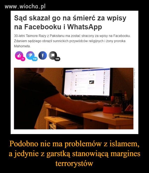 Która religia oprócz islamskiej skazuje na śmierć swoich 