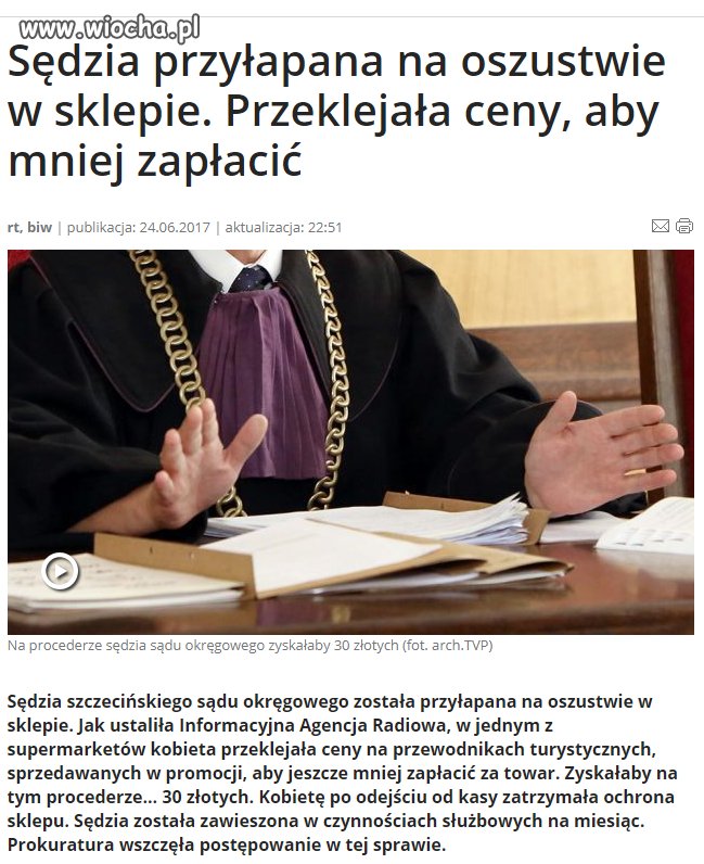 Czy to jakaś nowa moda wśród sędziów?