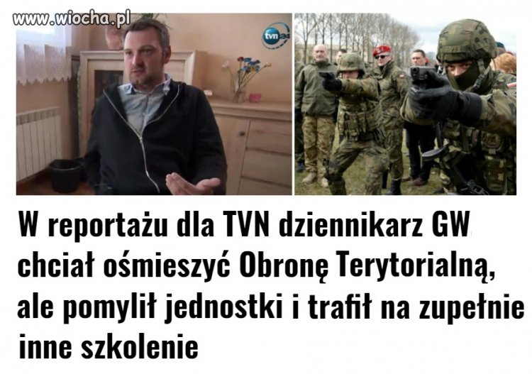 Dziennikarz przeszedł szkolenie, ale