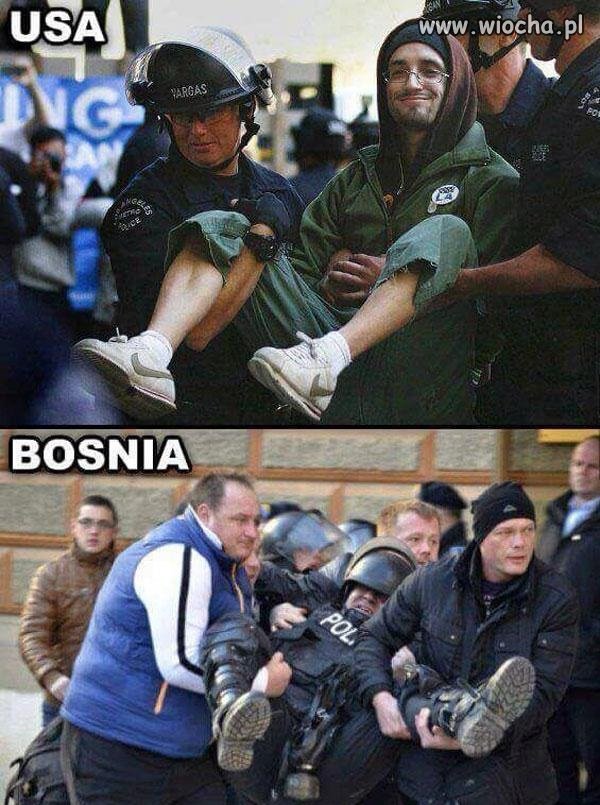 Pilnowanie porządku w różnych krajach