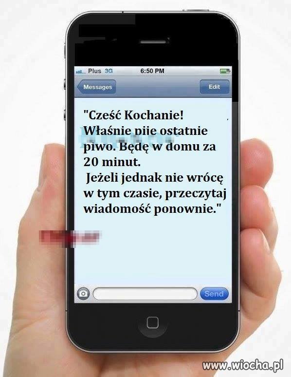 SMS i wszystko jasne.