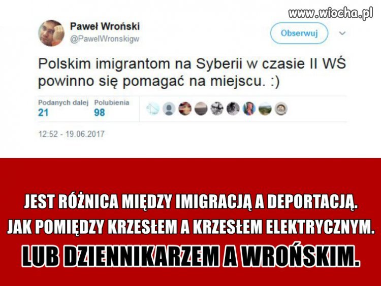 To chyba najlepsze podsumowanie Wrońskiego 