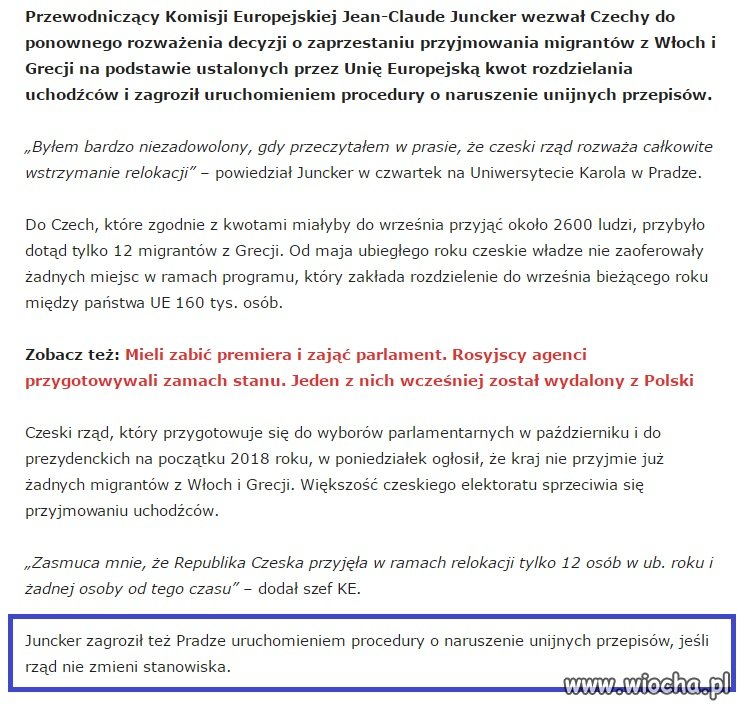 Teraz czas przyszedł na Czechy
