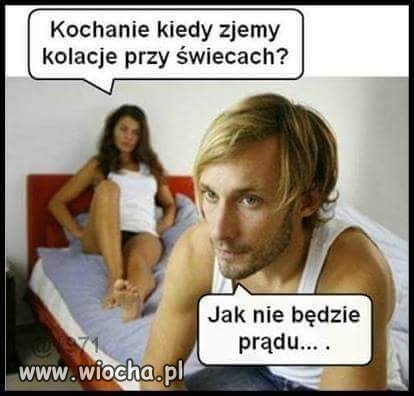 Kolacja przy świecach 