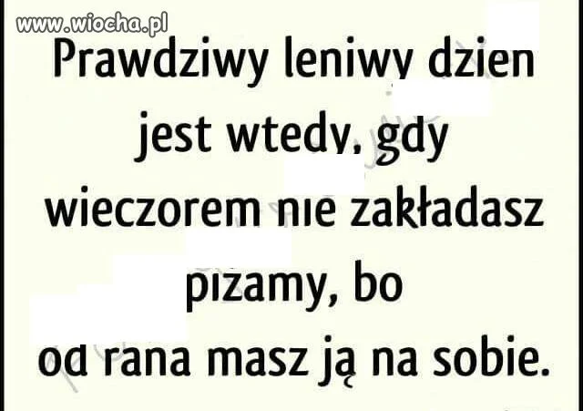 Taka sobie myśl.