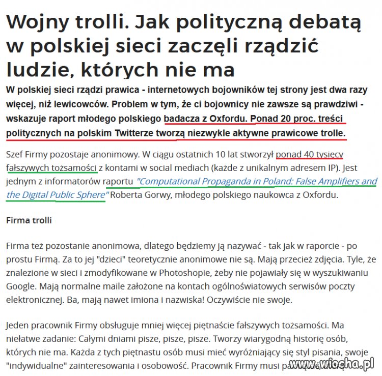 Pisowskie trolle, są wszędzie
