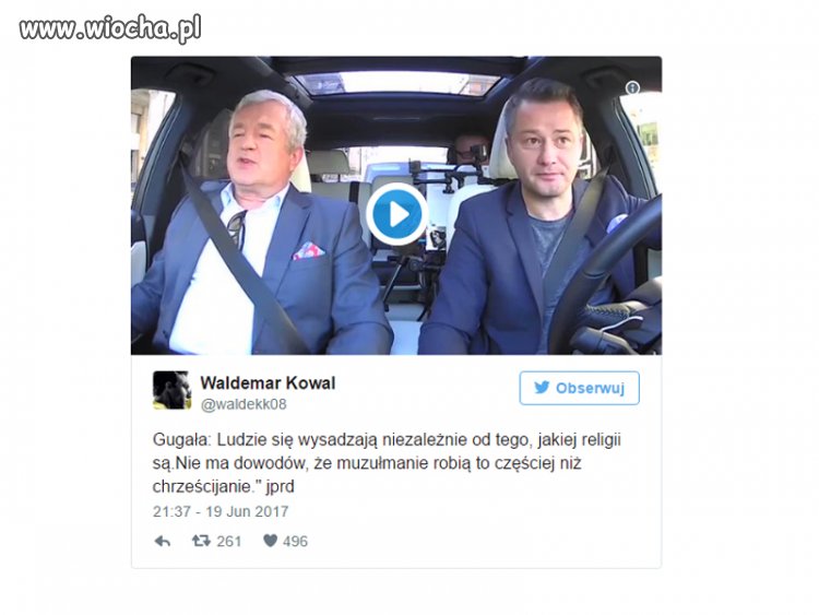 Gugała o wybuchaniu