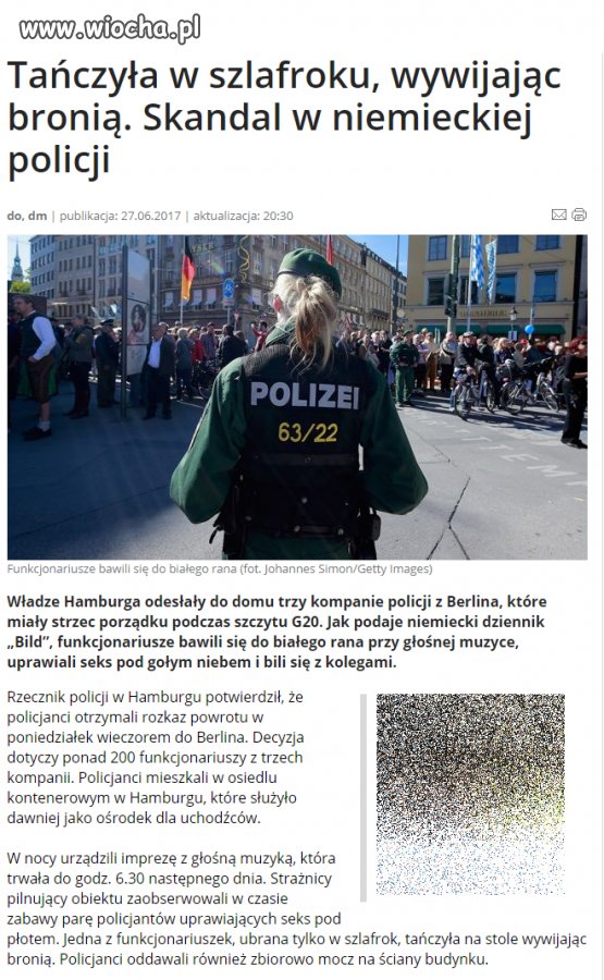 Tak się bawi niemiecka policja