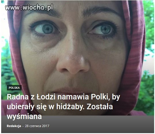 No trudno.. Sama niech ubiera jak jej się