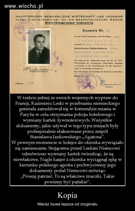  Powinni jego nazwiskiem ulice nazywać.