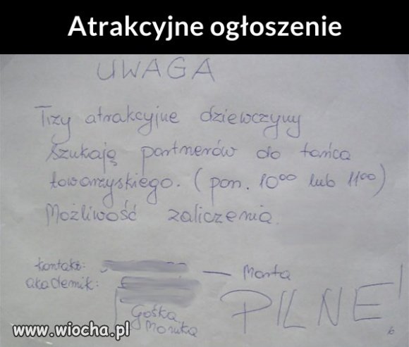 Ogłoszonko...