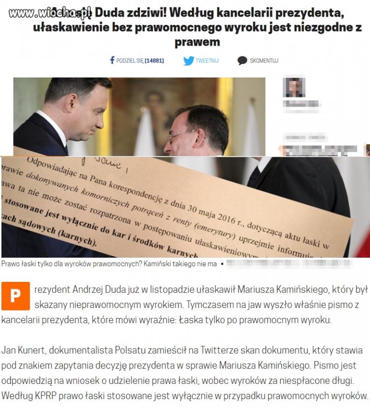 Dowód na to, że Adrian łamie prawo.