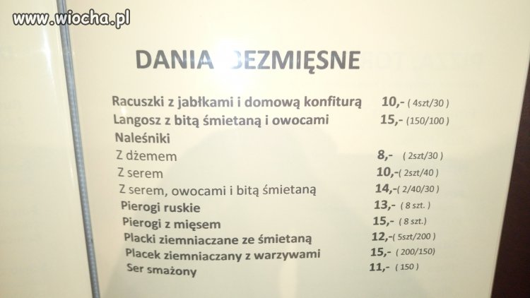 Dania bezmięsne tylko w Głuchołazach  