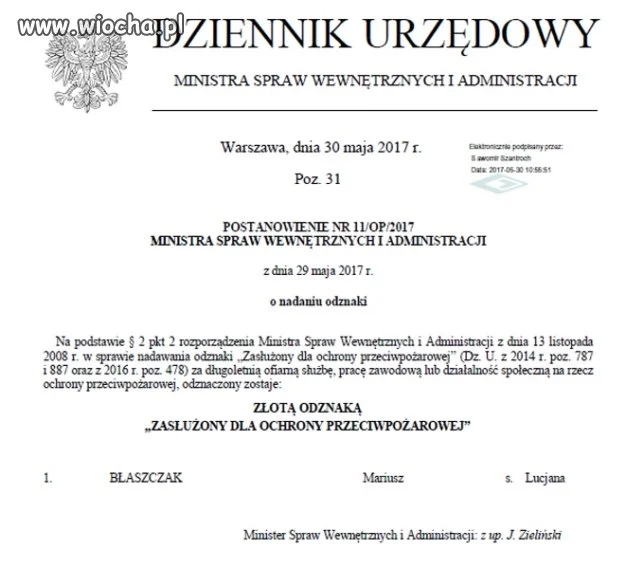 A tymczasem w MSWiA
